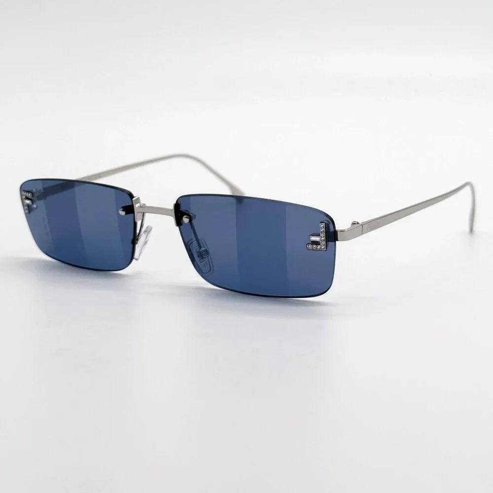 NEW FE4172US 16X BLUE SILVER UNISEX SUNGLASSES FENDI FE4172US
